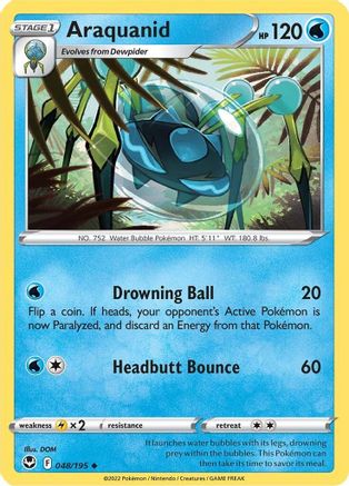 Araquanid 048/195  SWSH12 Silver Tempest - Uncommon