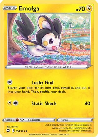 Emolga 054/195  SWSH12 Silver Tempest - Common