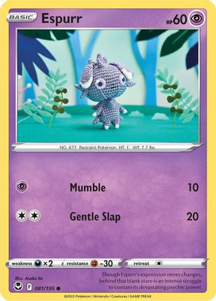 Espurr 081/195  SWSH12 Silver Tempest - Common