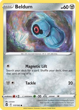Beldum 117/195  SWSH12 Silver Tempest - Common