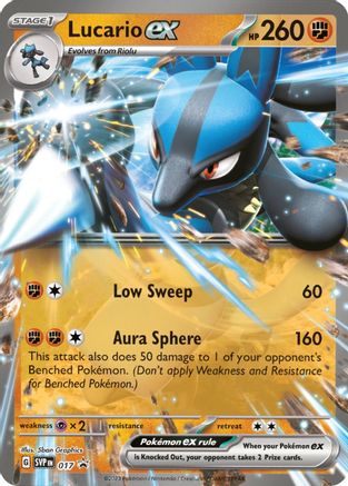 Lucario ex 017  - Holofoil SV Scarlet & Violet Promo Cards - Promo