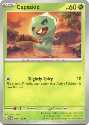 Capsakid 027/198  SV01 Scarlet & Violet Base Set - Common