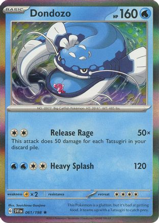 Dondozo 061/198  - Reverse Holofoil SV01 Scarlet & Violet Base Set - Rare