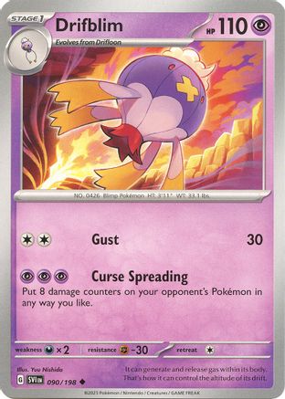 Drifblim 090/198  SV01 Scarlet & Violet Base Set - Uncommon