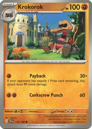Krokorok 116/198  SV01 Scarlet & Violet Base Set - Common