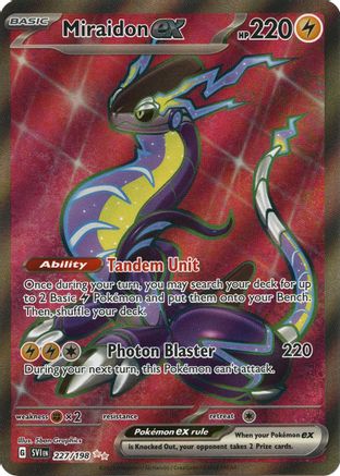 Miraidon ex 227/198  - Holofoil SV01 Scarlet & Violet Base Set - Ultra Rare
