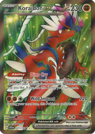 Koraidon ex 231/198  - Holofoil SV01 Scarlet & Violet Base Set - Ultra Rare