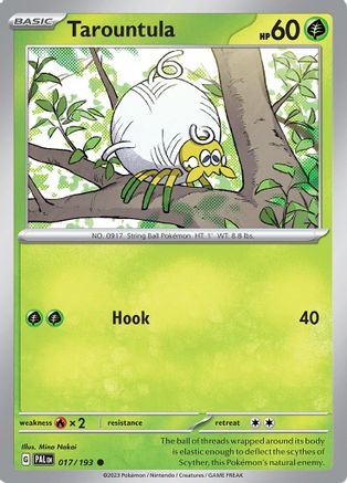 Tarountula 017/193  - Reverse Holofoil SV02 Paldea Evolved - Common