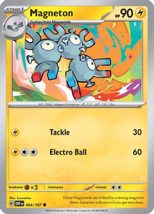 Magneton 064/197  SV03 Obsidian Flames - Common