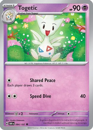 Togetic 084/197  SV03 Obsidian Flames - Uncommon
