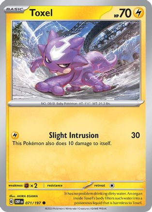 Toxel 071/197  SV03 Obsidian Flames - Common