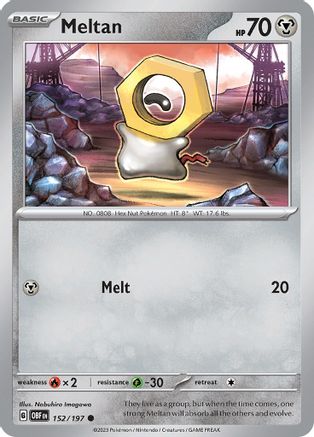 Meltan 152/197  SV03 Obsidian Flames - Common