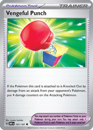 Vengeful Punch 197/197  SV03 Obsidian Flames - Uncommon