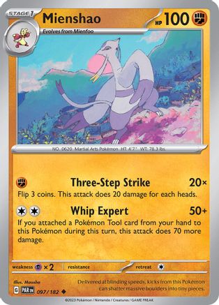 Mienshao 097/182  SV04 Paradox Rift - Uncommon
