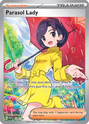 Parasol Lady 238/182  - Holofoil SV04 Paradox Rift - Ultra Rare