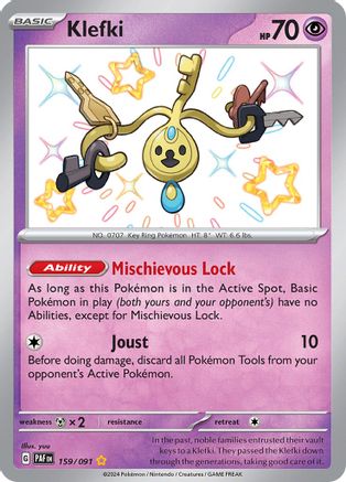 Klefki 159/091  - Holofoil SV Paldean Fates - Shiny Rare