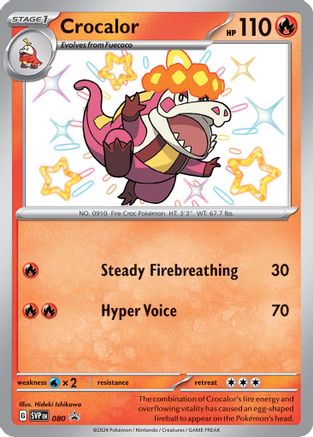 Crocalor 080  - Holofoil SV Scarlet & Violet Promo Cards - Promo