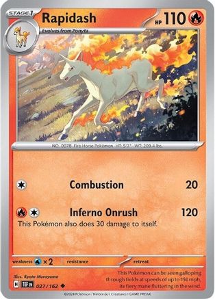 Rapidash 027/162  SV05 Temporal Forces - Uncommon