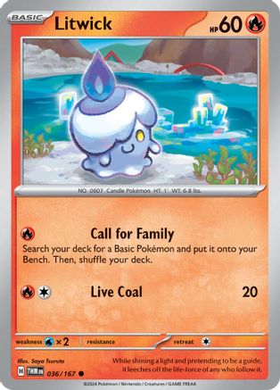 Litwick 036/167  SV06 Twilight Masquerade - Common
