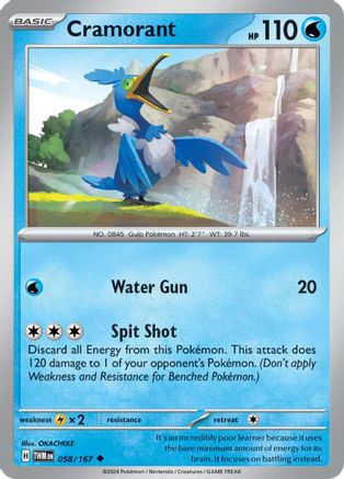 Cramorant 058/167  SV06 Twilight Masquerade - Uncommon