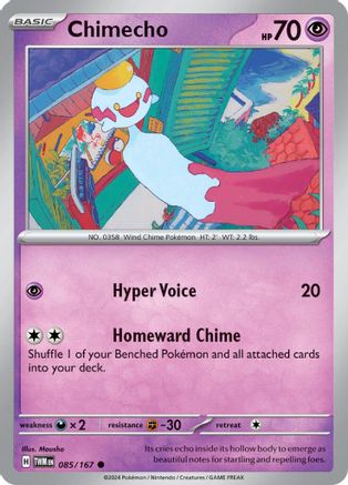 Chimecho 085/167  SV06 Twilight Masquerade - Common
