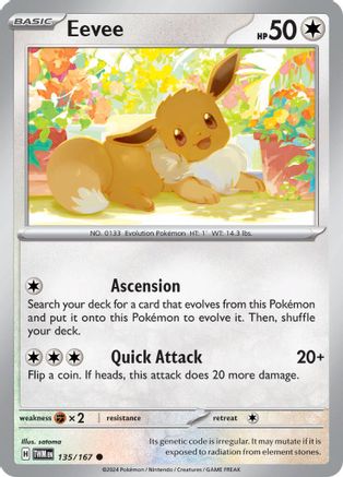 Eevee 135/167  SV06 Twilight Masquerade - Common