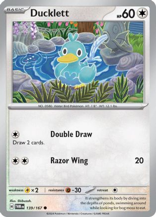 Ducklett 139/167  SV06 Twilight Masquerade - Common