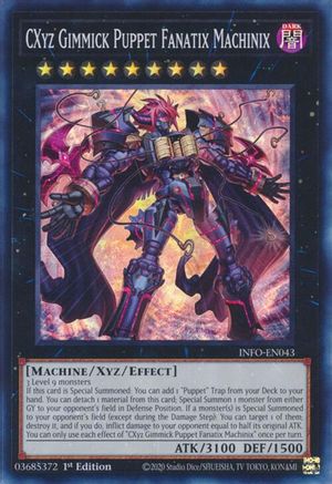 CXyz Gimmick Puppet Fanatix Machinix (INFO-EN043) - The Infinite Forbidden 1st Edition