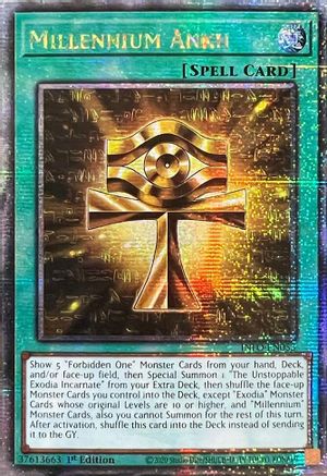 Millennium Ankh (Quarter Century Secret Rare) (INFO-EN053) - The Infinite Forbidden 1st Edition