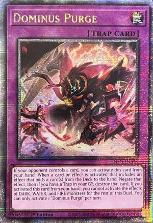 Dominus Purge (Quarter Century Secret Rare) (INFO-EN078) - The Infinite Forbidden 1st Edition
