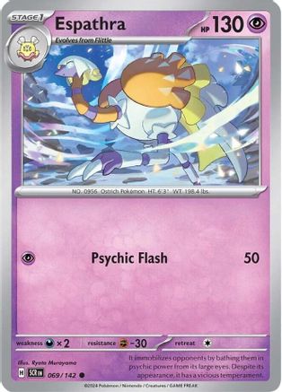 Espathra 069/142  - Reverse Holofoil SV07 Stellar Crown - Common