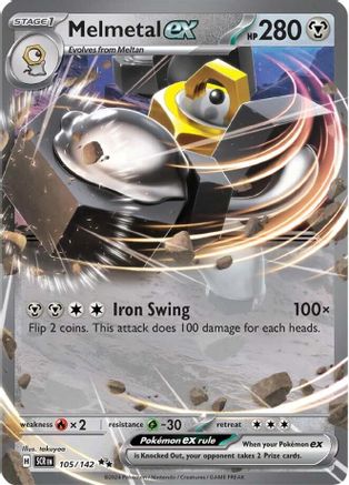 Melmetal ex 105/142  - Holofoil SV07 Stellar Crown - Double Rare