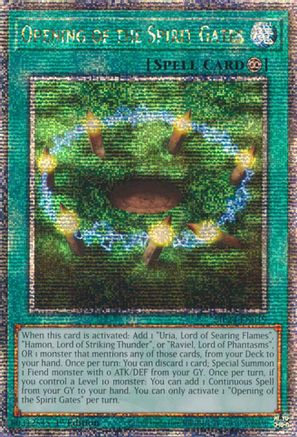 Opening of the Spirit Gates (Quarter Century Secret Rare) (MP24-EN019) - 25th Anniversary Tin: Dueling Mirrors 1st Edition