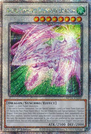 Accel Synchro Stardust Dragon (Quarter Century Secret Rare) (MP24-EN030) - 25th Anniversary Tin: Dueling Mirrors 1st Edition