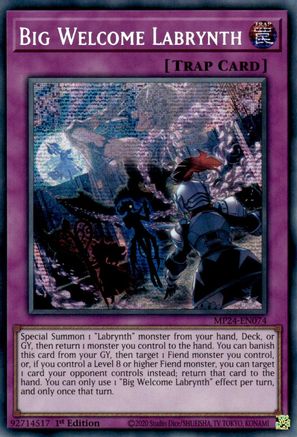 Big Welcome Labrynth (MP24-EN074) - 25th Anniversary Tin: Dueling Mirrors 1st Edition