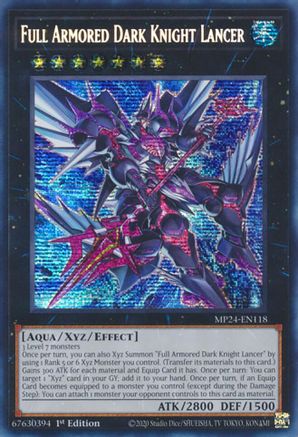 Full Armored Dark Knight Lancer (MP24-EN118) - 25th Anniversary Tin: Dueling Mirrors 1st Edition