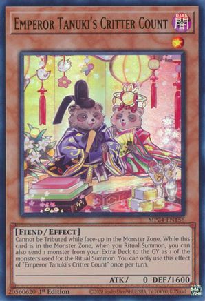 Emperor Tanuki's Critter Count (MP24-EN156) - 25th Anniversary Tin: Dueling Mirrors 1st Edition