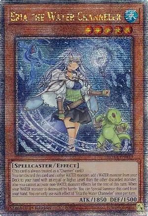 Eria the Water Channeler (Quarter Century Secret Rare) (ROTA-EN023) - Rage of the Abyss 1st Edition