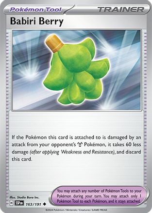 Babiri Berry 163/191  SV08 Surging Sparks - Uncommon