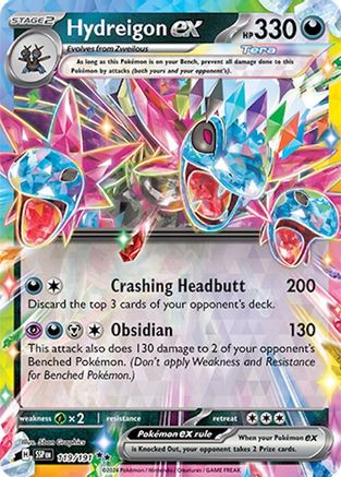Hydreigon ex 119/191  - Holofoil SV08 Surging Sparks - Double Rare