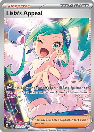 Lisia's Appeal 246/191  - Holofoil SV08 Surging Sparks - Special Illustration Rare
