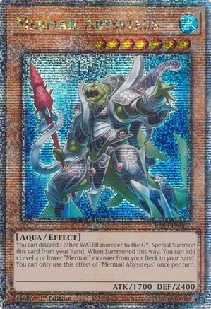 Mermail Abyssteus (Quarter Century Secret Rare) (RA03-EN007) - Quarter Century Bonanza 1st Edition