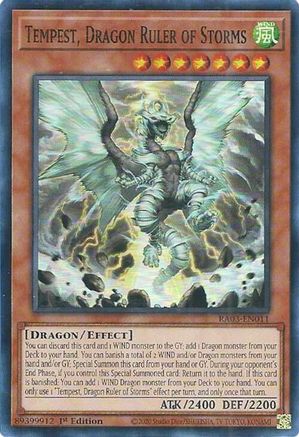 Tempest, Dragon Ruler of Storms (RA03-EN011) - Quarter Century Bonanza 1st Edition