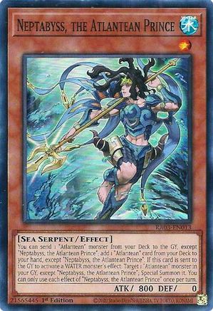Neptabyss, the Atlantean Prince (RA03-EN013) - Quarter Century Bonanza 1st Edition
