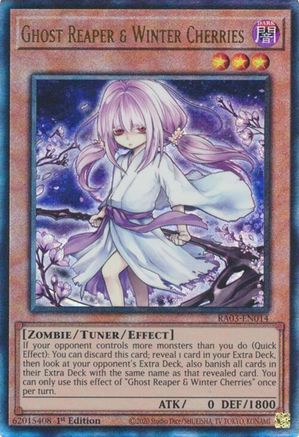 Ghost Reaper & Winter Cherries (Alternate Art) (PUR) (RA03-EN014) - Quarter Century Bonanza 1st Edition