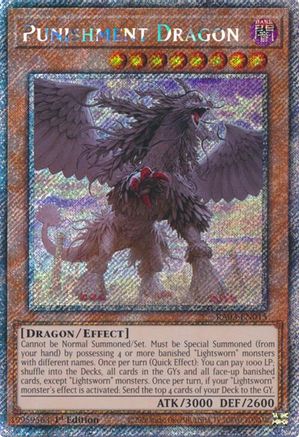 Punishment Dragon (Platinum Secret Rare) (RA03-EN015) - Quarter Century Bonanza 1st Edition