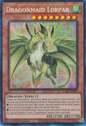 Dragonmaid Lorpar (PCR) (RA03-EN022) - Quarter Century Bonanza 1st Edition