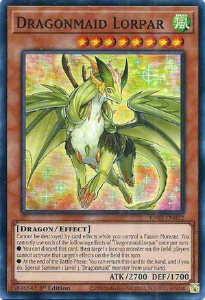 Dragonmaid Lorpar (RA03-EN022) - Quarter Century Bonanza 1st Edition