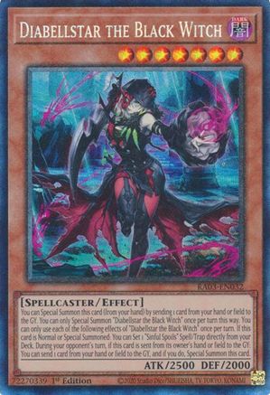 Diabellstar the Black Witch (PCR) (RA03-EN032) - Quarter Century Bonanza 1st Edition