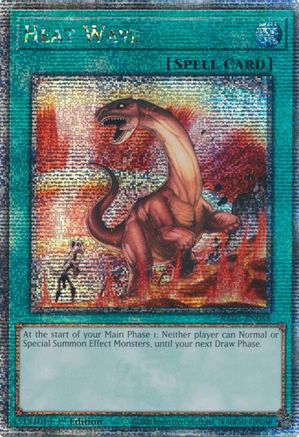 Heat Wave (Quarter Century Secret Rare) (RA03-EN058) - Quarter Century Bonanza 1st Edition